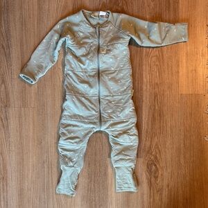 Soft Mint Kids Footie Pajamas